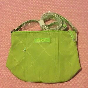 NIP Vera Bradley Preppy Poly Crossbody Bag Citrine